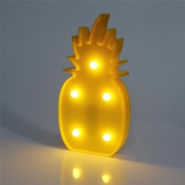 HOME DECORATION PINEAPPLE SHAPE DECORATION LED NIGHT LIGHT TABLE LAMP (YELLOW)