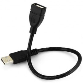 CY U2 - 237 PORTABLE USB2.0 MALE TO FEMALE EXTENSION DATA CORD (BLACK)