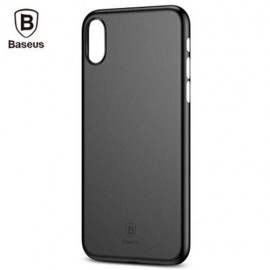 BASEUS WING CASE ULTRA SLIM PP BACK COVER FOR IPHONE X (FULL BLACK)
