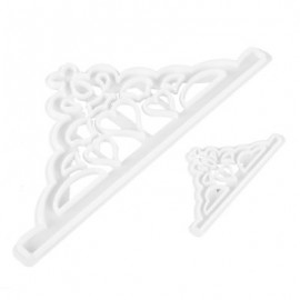 2pcs Fondant Cake Embossing Mold Bakeware (WHITE)