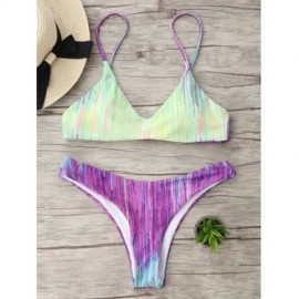 TIE DYE SPAGHETTI STRAP BIKINI SET (COLORMIX)