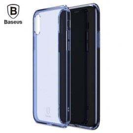 BASEUS SIMPLE SERIES (ANTI-FALL) CLEAR TPU CASE FOR IPHONE X (BLUE)