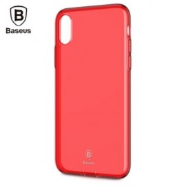 BASEUS SIMPLE SERIES PLUGGY CASE TPU BACK COVER FOR IPHONE X (RED)