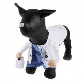 Funny Pet Dog Cat Halloween Costume Clothes (WHITE)