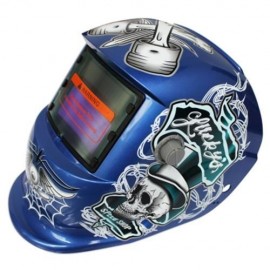 SOLAR ENERGY AUTOMATIC CHANGEABLE LIGHT ELECTRIC WELDING PROTECTIVE HELMET WITH  PIRATE PA