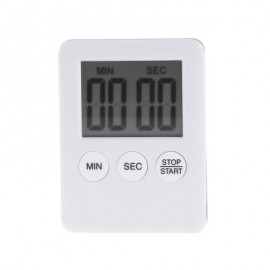Magnetic LCD Digital Kitchen Timer Cooking Tool (WHITE)