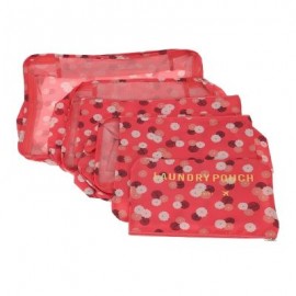 6 in 1 Storage Bags Journey Organizer for Outdoor Traveling (WATERMELON RED)