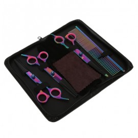 Professional Colorful Hair Scissors Set Hairdressing Tools (COLORFUL)