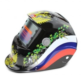 DOUBLE-HEADED EAGLE PATTERN AUTOMATIC VARIABLE LIGHT ELECTRIC WELDING PROTECTIVE MASK (BLA