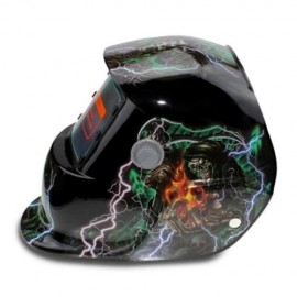 MAGICIAN PATTERN AUTOMATIC VARIABLE LIGHT ELECTRIC WELDING PROTECTIVE MASK (BLACK)