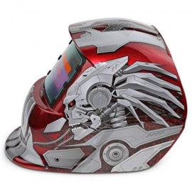 SOLAR ENERGY AUTOMATIC CHANGEABLE LIGHT ELECTRIC WELDING PROTECTIVE HELMET WITH HERO CHARA