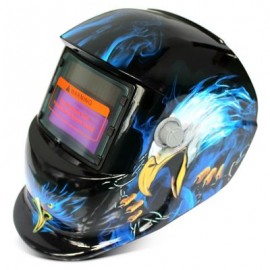 Solar Energy Automatic Changeable Light Electric Welding Protective Helmet with Eagle Patt