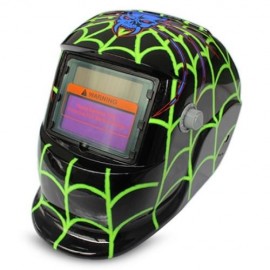 SOLAR ENERGY AUTOMATIC CHANGEABLE LIGHT ELECTRIC WELDING PROTECTIVE HELMET WITH FILM CHARA