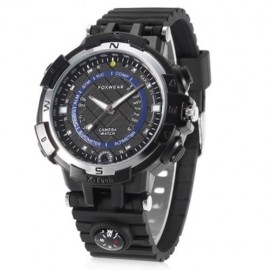 FOXWEAR FOX8 SMARTWATCH 16GB RAM NIGHT VISION COMPASS FLASHLIGHT WIFI VIDEO  (BLUE BLACK)