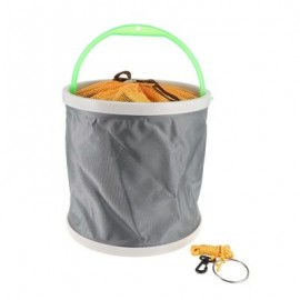Portable Canvas Folding Bucket for Outdoor Fishing Car Washing (COLORMIX)