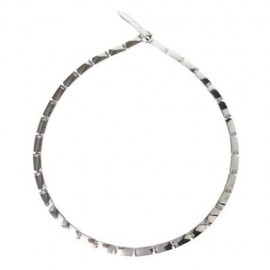 CHIC PIN BUCKLE RECTANGLE SHAPE ALLOY BELT FOR WOMEN (SILVER)