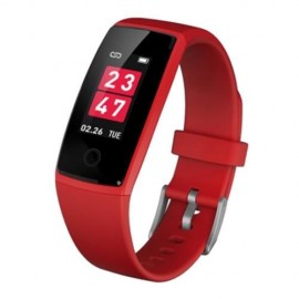 V10 BLUETOOTH 4.0 HEART RATE FATIGUE MEASURE SMART WRISTBAND  (RED)