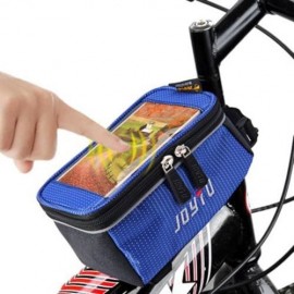 JOYTU BICYCLE 5.5 INCH TOUCH SCREEN PHONE SADDLE BAG (BLUE)