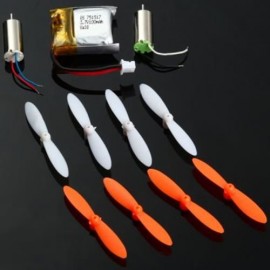 CHEERSON CX - 10 / CX - 10A RC QUADCOPTER SPARE PART 8PCS BLADES   2PCS MOTORS   3.7V 100M