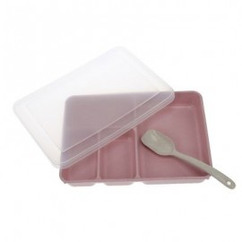 Portable Lunch Box Food Fruit Storage Sealed Container (PINK)