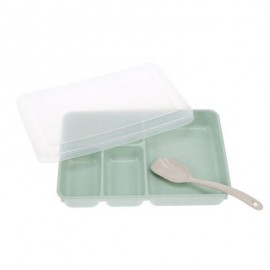 Portable Lunch Box Food Fruit Storage Sealed Container (GREEN)