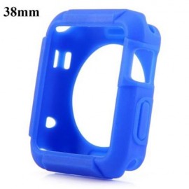 SOFT TPU MATERIAL PROTECTIVE COVER CASE FOR APPLE WATCH 38MM (BLUE)
