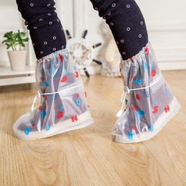 Waterproof Shoe Covers Digital Model for Kids (WHITE)