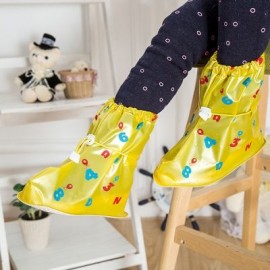 Waterproof Shoe Covers Digital Model for Kids (YELLOW)