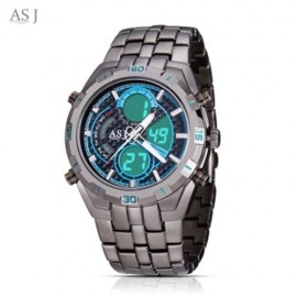 ASJ B897 DUAL MOVT SPORTS LED MALE WATCH (BLUE)
