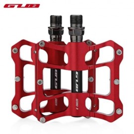 GUB GC060 PAIRED ANTI-SLIP BICYCLE ALUMINUM ALLOY PEDAL (RED)