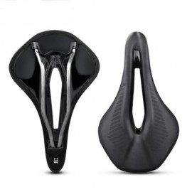 MICRO FIBER LEATHER MOLYBDENUM STEEL BIKE SADDLE HOLLOW CARBON BOW MOUNTAIN STRONG RACING 