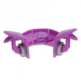 Folding Household Silicone Kitchen Strainer Clip (PURPLE)