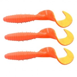 HONOREAL 8.5CM ARTIFICIAL BAIT FISHING LURES 3PCS  (ORANGE)