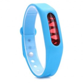 ADJUSTABLE SILICONE BAND MOSQUITO REPELLENT WRISTBAND (BLUE)