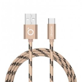NORTHJO Denim Type-C to USB Charging Data Cable 1M (GOLDEN)