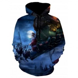 CHRISTMAS EVE SANTA CLAUSE CHRISTMAS HOODIE (COLORMIX)