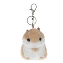 LOVELY KEYCHAIN SMALL HAMSTER STUFFED TOY (KHAKI)