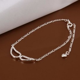 FASHIONABLE EYEPATCH HOLLOW OUT SOLID COLOR WOMEN'S ANKLET (WHITE)