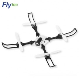 FLYTEC T15 FOLDABLE RC QUADCOPTER 0.3MP 4CH WIFI CAMERA (WHITE)