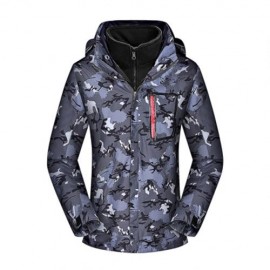 WARM OUTDOOR SKIING JACKET WINDPROOF WATERPROOF SKI COAT (GRAY)