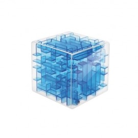 3D LABYRINTH BALL CUBE TOY (BLUE)