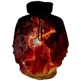 SKELETON 3D PRINT HIPSTER HALLOWEEN HOODIE (COLORMIX)