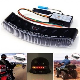 12V 8 LEDS WIRLESS MOTORCYCLE HELMET LED BRAKE TURN SIGNAL LIGHT