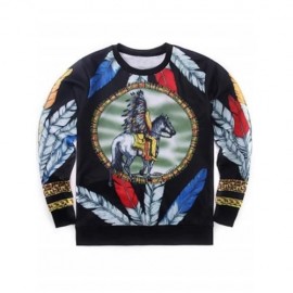 INDIAN TOTEM HIP-HOP STYLE PRINTED SWEATSHIRT (COLORMIX)