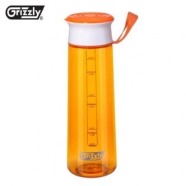 GRIZZLY ES8110 700ML PORTABLE TRANSPARENT WATER BOTTLE (ORANGE)