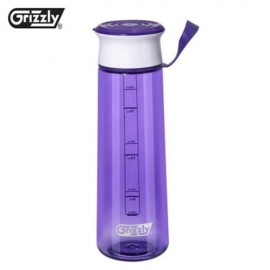 GRIZZLY ES8110 700ML PORTABLE TRANSPARENT WATER BOTTLE (PURPLE)