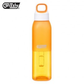 GRIZZLY ES8112 500ML BAP-FREE PORTABLE TRANSPARENT BOTTLE (ORANGE)