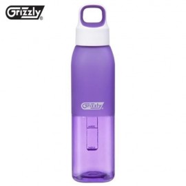GRIZZLY ES8112 500ML BAP-FREE PORTABLE TRANSPARENT BOTTLE (PURPLE)