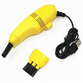 Mini USB Keyboard Vacuum Cleaner for Computer PC (YELLOW)
