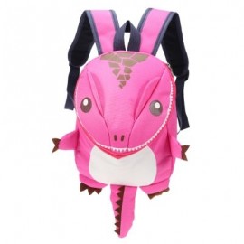 Cartoon Dinosaur Backpack Children Kindergarten School Bag (PINK)